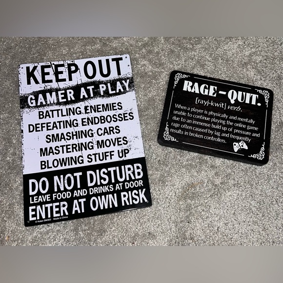 Gamer Sign Bundle - Picture 1 of 8